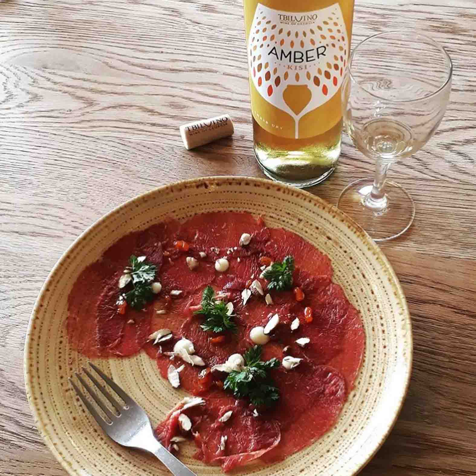 Røget hjorte carpaccio